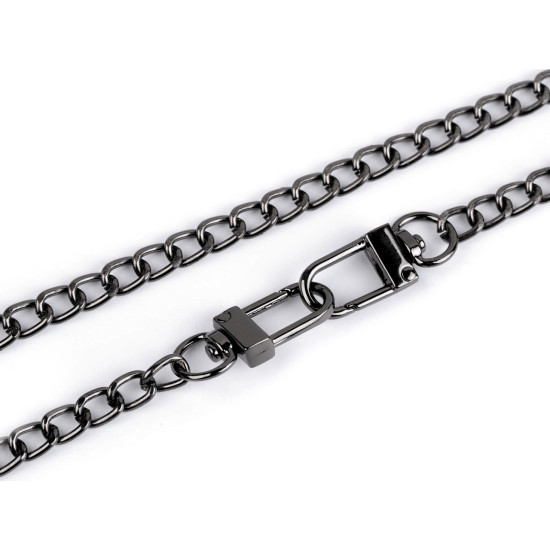 Łańcuszek do torebki z karabińczykiem długość 125 cm, szerokość 6 mm - Złoty żółty (3 Sztuki)