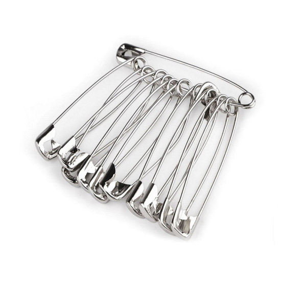 Ace de siguranță lungime 55 mm - Nichel (1 Buchet) Ace de siguranță lungime 55 mm - Nichel (1 Buchet)